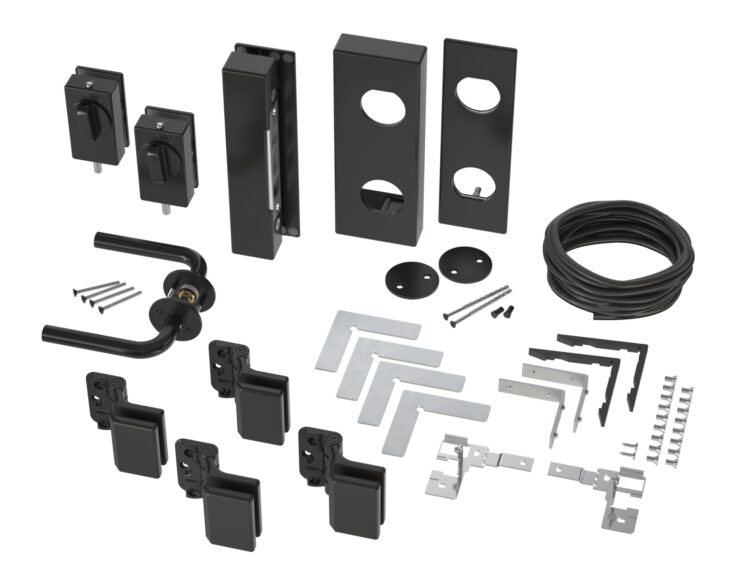 Module double-door-assembly-kit-black